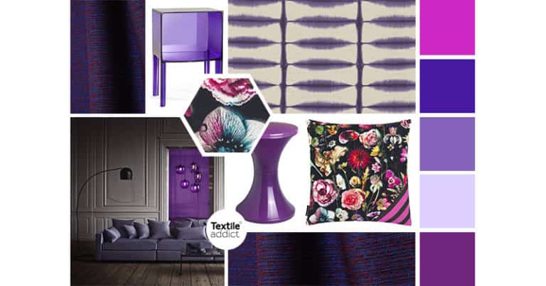 Deco l’ultra violet, la couleur ultra tendance_Textile Addict