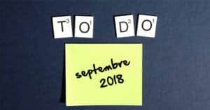 calendrier agenda septembre 2018Textile addict