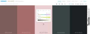 gamme de couleur coolors_Textile Addict