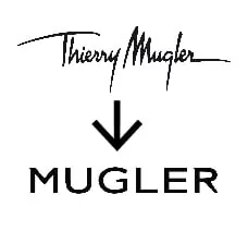 Typographie logo thierry mugler_TextileAddict