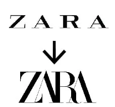 Typographie logo zara_TextileAddict