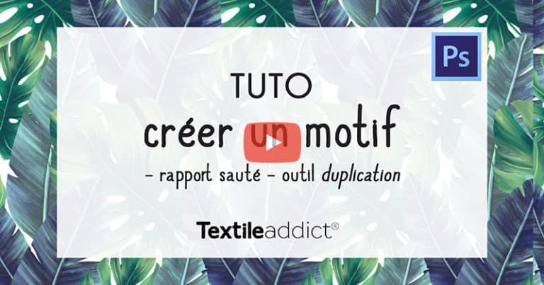 creer un motif rapport saute horizontal outil duplication photoshop TextileAddict