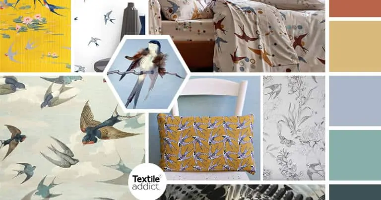 textile tendance hirondelles _TextileAddict