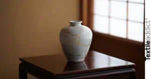 photo d’un vase japonais réparé avec la technique du kintsugi