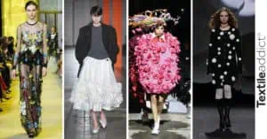 tendances hiver 2024 fashion week fleurs 3D