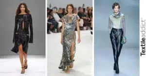 tendances fashion week glitter paillettes Textile addict