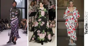 tendances fashion week hiver 2024 2025 fleurs_ TextileAddict