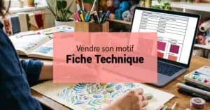 créer la fiche technique d'un motif textile