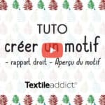 creer un motif rapport droit fonction Apercu du motif photoshop video textileaddict