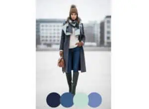 photo d’une femme avec les couleurs tendances de l’hiver 2026/2027