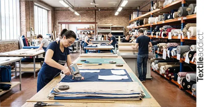 atelier coupe de tissu pour confection
