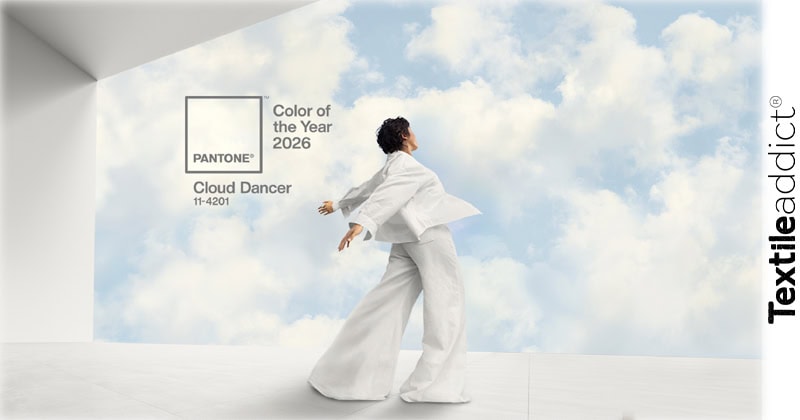 photo de cloud dancer couleur pantone 2026 très tendance