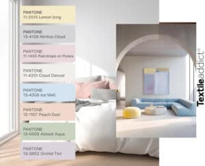 la palette de couleurs pantone 2026 powdered pastels