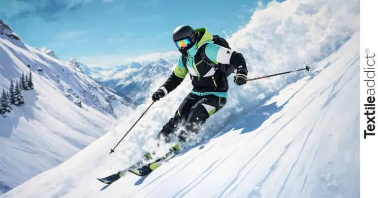 skieur habillé de vêtements de sports d'hiver