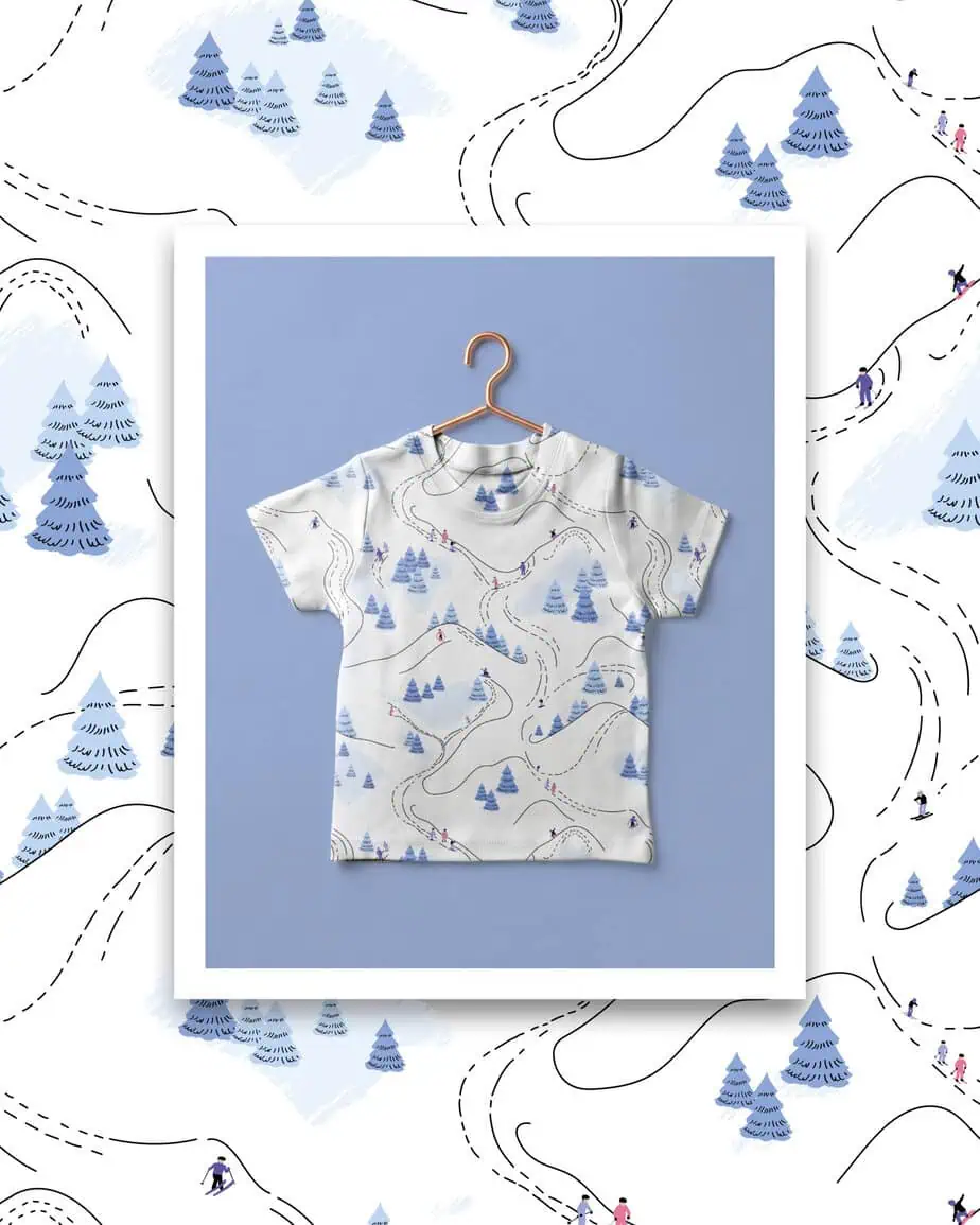 mockup starter bundle vêtement d'hiver avec ton propre motif