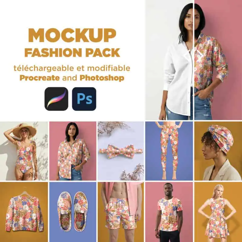 mockup fashion pack