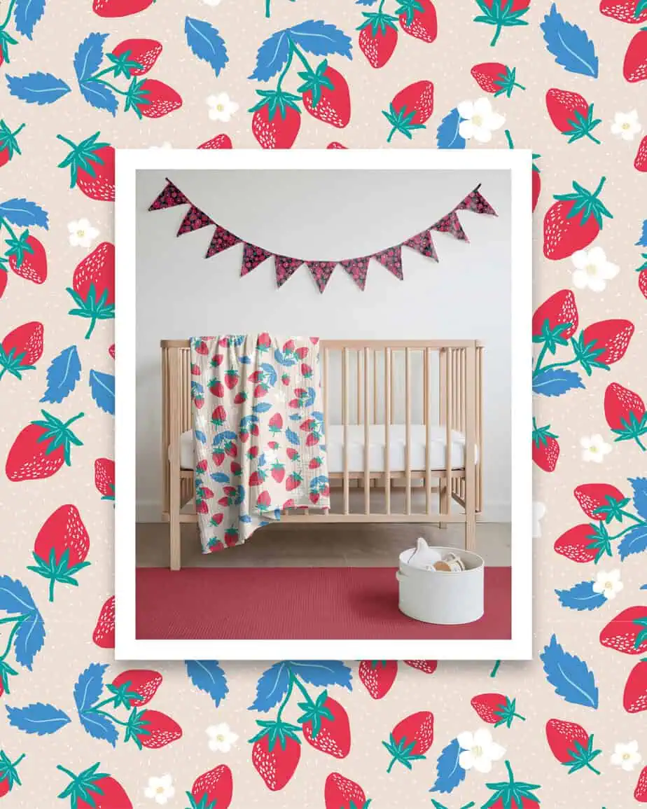 mockup kids bedspread
