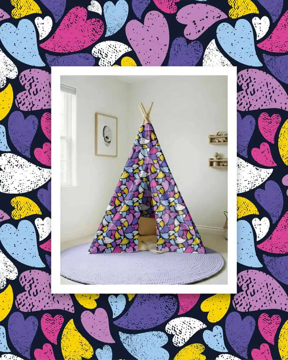 mockup kids teepee