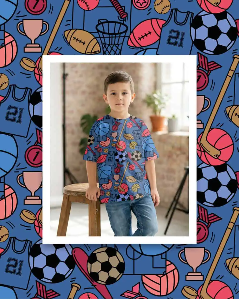 mockup kids tshirt