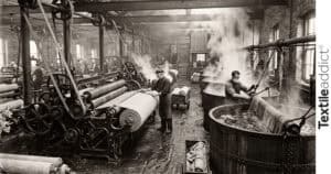manufacture textile appliquant des apprêts textiles mécaniques et chimiques sur tissus